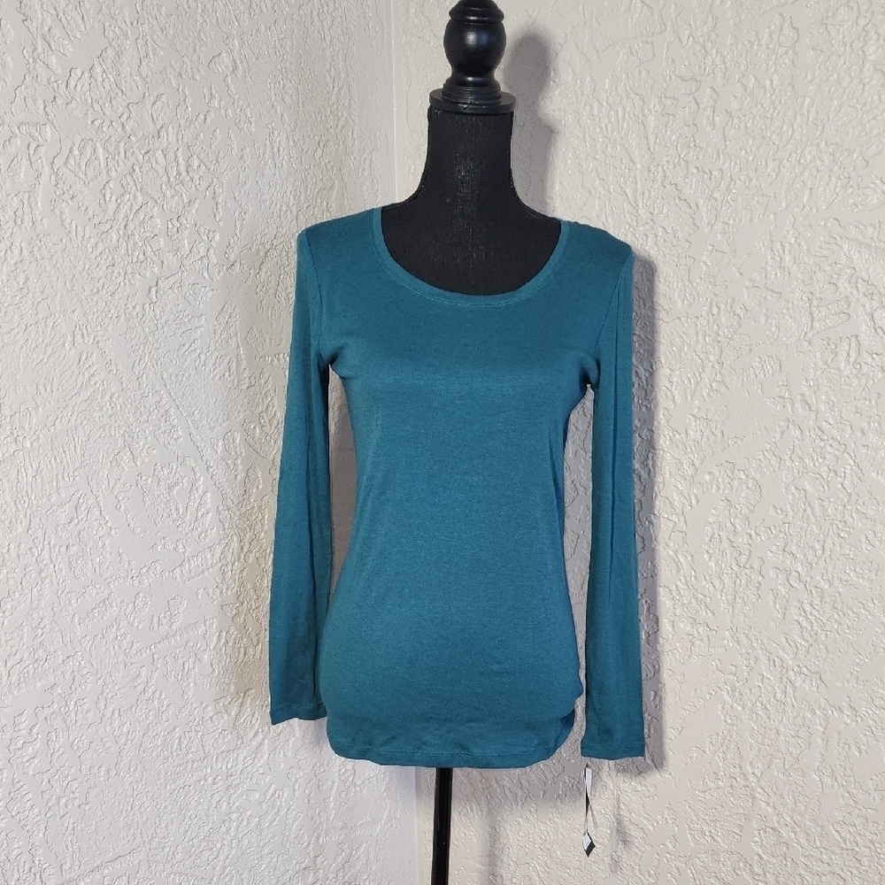 Teal Long Sleeve Women's Top